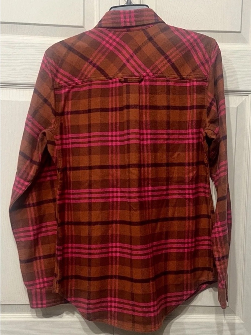 Duluth Trading Co Brown & Pink Plaid Button-Up Shirt - Picture 5 of 5